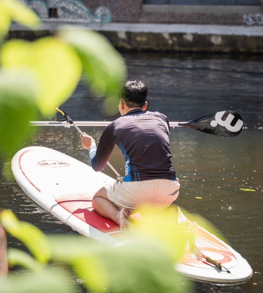 SUP Aktion sauberer Kanal