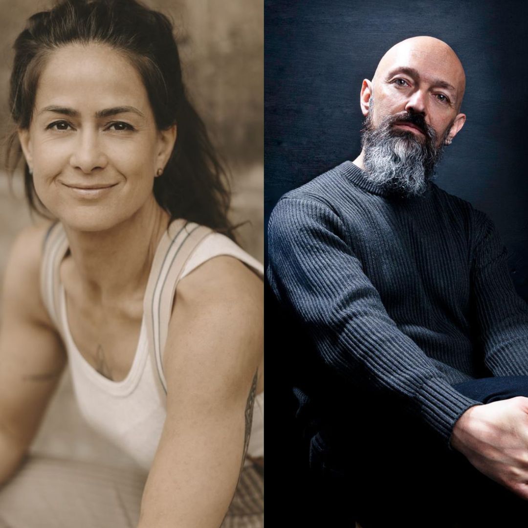 Links lächelt Viviane Eggers in die Kamera, rechts Felipe Ortiz