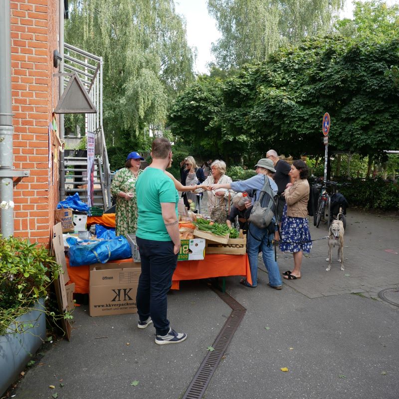 Im Kreis Gedacht: Foodsharing Fairteilung